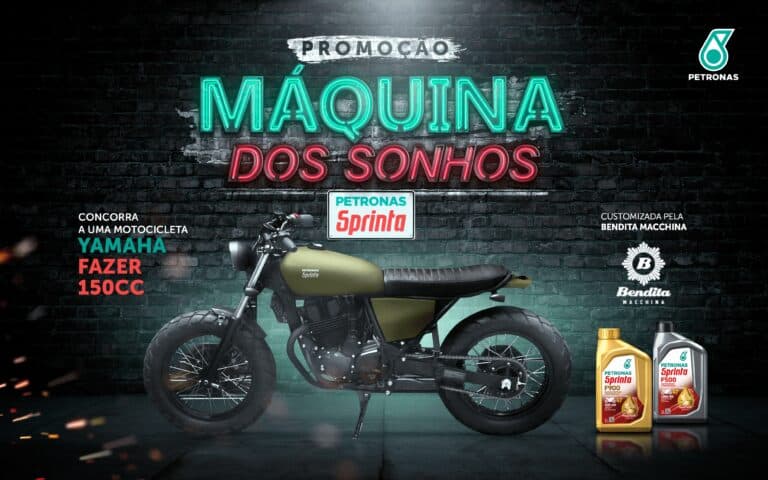 PETRONAS Lubrificantes Brasil, referência em lubrificantes e fluidos para motores, promove a promoção “Máquina dos Sonhos PETRONAS Sprinta”.
