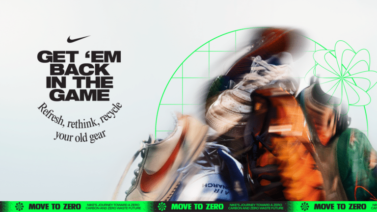 A Nike fez uma parceria com a R/GA para lançar a nova campanha de sustentabilidade “Get ‘Em Back In The Game”.