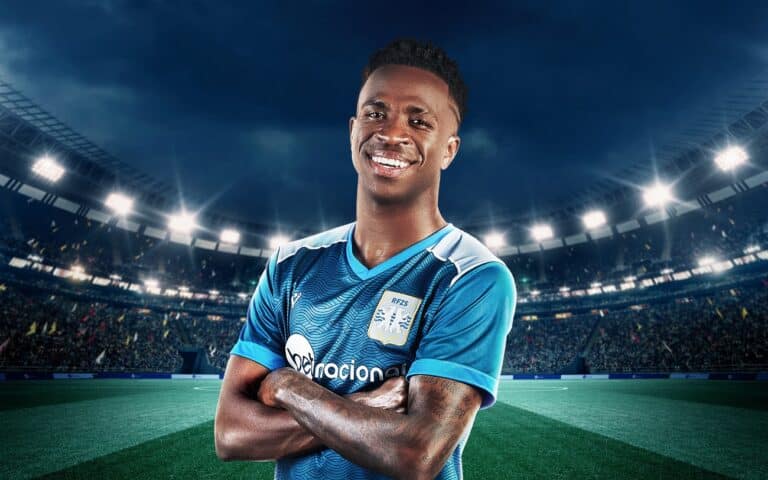 A nova campanha da Betnacional é estrelada por Vini Jr., do Real Madrid e da Seleção Brasileira, e pelo narrador esportivo Rômulo Mendonça.