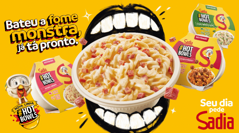 Continuando sua estratégia de aproximação com o público jovem, a Sadia estreia nova campanha da linha de massas prontas, os Hot Bowls Sadia.