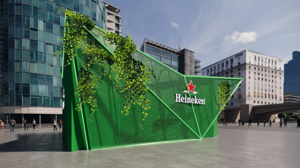 Patrocinadora oficial da segunda edição do MITA, a Heineken celebra junto ao festival a ressignificação e ocupação do centro