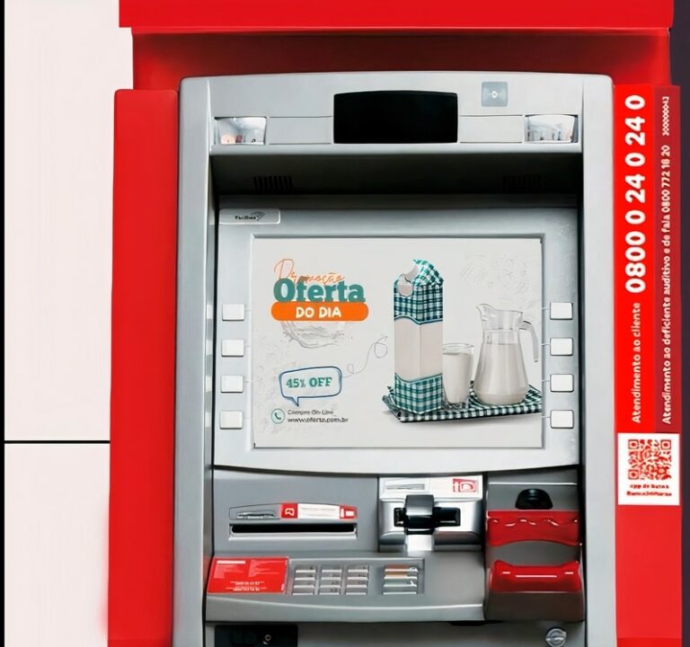 Mídia Banco24Horas ganha um novo formato e passa a estar disponível também na tela de transação dos mais de 24 mil caixas eletrônicos.