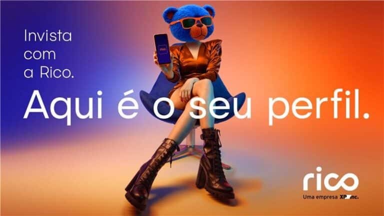 Rico usa inteligência artificial para criação de diferentes perfis de investidores em nova campanha publicitária.