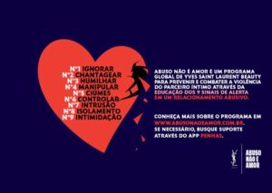 Yves Saint Laurent Beauté apresenta, para combater a violência praticada pelo parceiro íntimo, o programa Abuso Não é Amor.