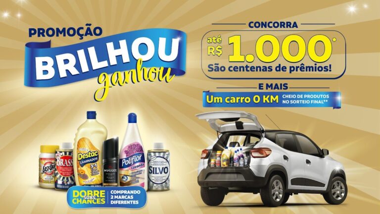A Reckitt Hygiene Comercial deu início, neste mês de junho, a promoção "Brilhou, Ganhou", desenvolvida pela MKT House.