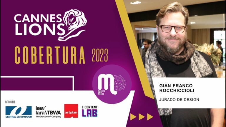 Cannes Lions 2023 - Entrevistamos Gian Franco Rocchiccioli, Chief Strategy Officer da Pande, jurado da categoria Design.