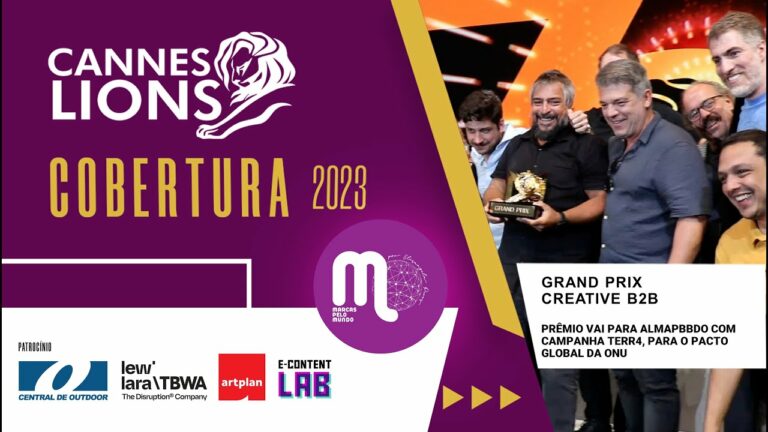 Cannes 2023 - Agência AlmapBBDO conquista Grand Prix de Creative B2B com TERR4, para o Pacto Global da ONU.