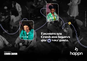 happn apresenta uma nova campanha baseada na vida real que destaca sua nova identidade visual e uma funcionalidade exclusiva, o CrushPoints.