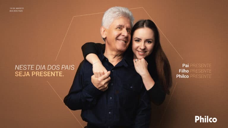 A Philco lançou sua campanha especial para os Dia dos Pais, apresentando o papel de quem traz segurança, aconchego e confiança.