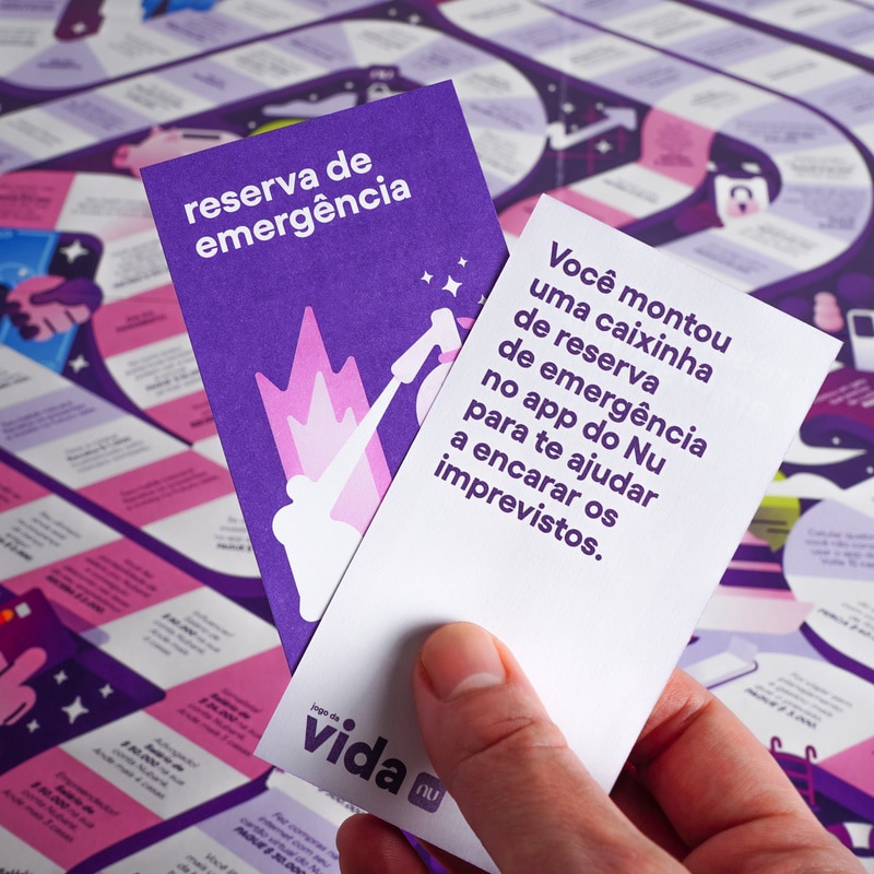 O Nubank acaba de lançar, em parceria com a Estrela, tradicional fabricante nacional de brinquedos, o Jogo da Vida Nu.