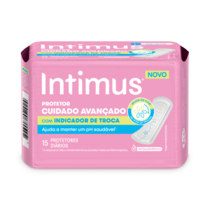 Intimus lança novo Protetor Diário com Indicador de Troca: único no mercado, o produto muda de cor indicando o momento ideal da troca.