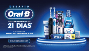 Oral-B lança nova promoção onde consumidores têm a oportunidade de comprar produtos com tecnologia superior.