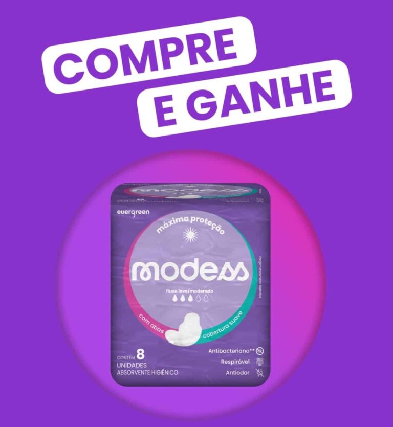 Os clientes que fizerem compras nas lojas Any Any a partir de 15 de agosto irão ganhar um pacote da nova linha de absorventes Modess. 