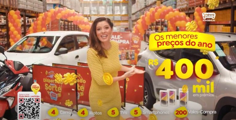 O Novo Atacarejo lança sua campanha de aniversário, reforçando o conceito lançado recentemente para a marca "O melhor, disparado". 