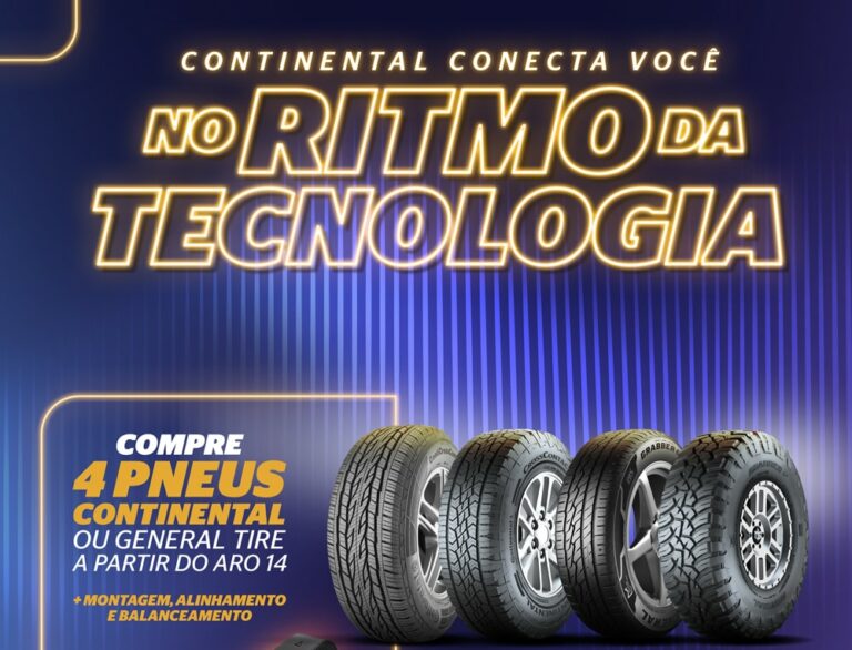 Continental Pneus anuncia o lançamento da promoção "No Ritmo da Tecnologia" nas revendas oficiais da marca em todo o país.