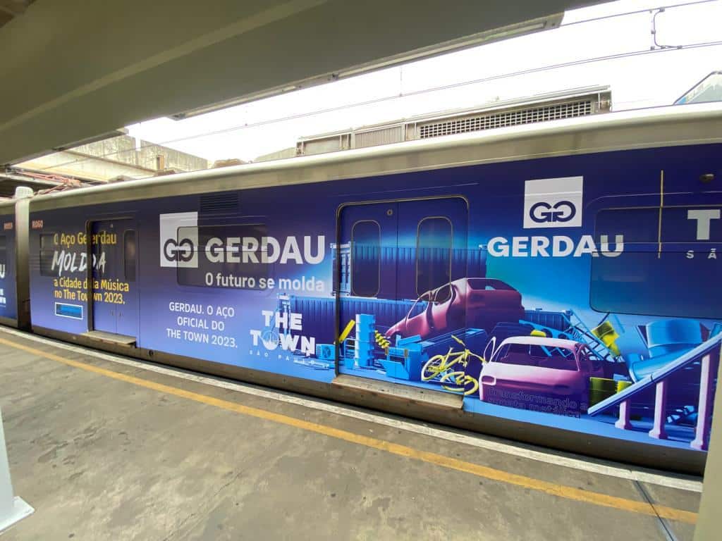 A Gerdau está levando a jornada da reciclagem para um trem da Linha 9-Esmeralda entre 15 de agosto e 13 de setembro.