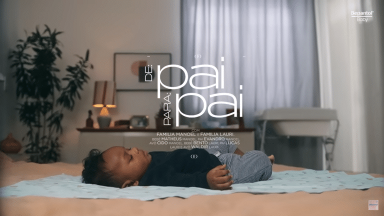 A nova campanha da Bepantol Baby busca destacar a importância da participação ativa dos pais no desenvolvimento dos filhos.