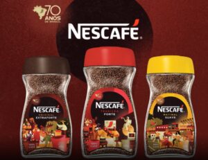 Nescafé anuncia, para celebrar 70 anos, embalagens comemorativas, disponíveis nos pontos de venda de todo o país a partir de julho deste ano.   