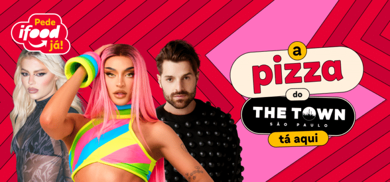 O iFood irá unir duas paixões nacionais, pizza e música, para despertar a vontade de The Town dos fãs do festival.
