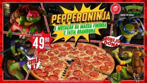 A Pizza Hut estreia sua nova campanha, feita para celebrar o lançamento do filme "As Tartarugas Ninja: Caos Mutante".
