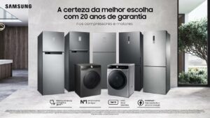 Samsung estreia nova campanha com vídeos que destacam os diferenciais da linha de refrigeradores Evolution e da linha completa de lavadoras.