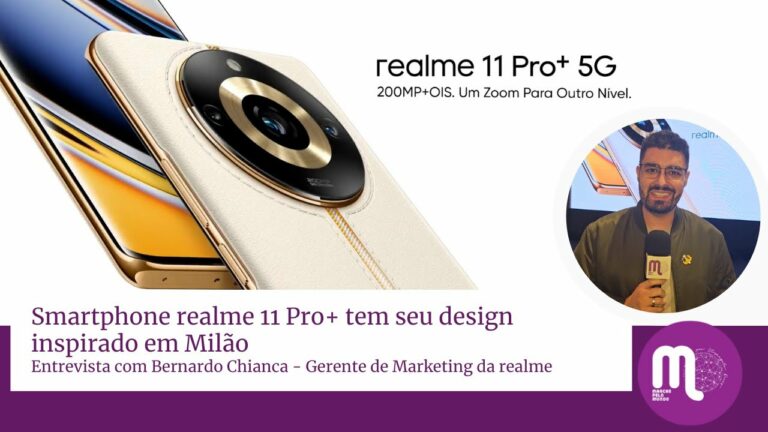 A realme, marca de smartphones, acaba de lançar dois novos celulares no Brasil: o realme 11 Pro+ 5G e realme C53. Confira!