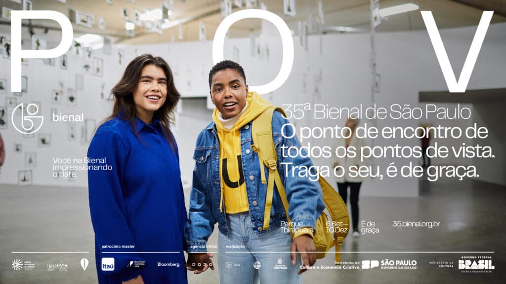 A agência DOJO, para atrair um público mais diverso para a 35ª Bienal de São Paulo, apresenta campanha com linguagem POV.