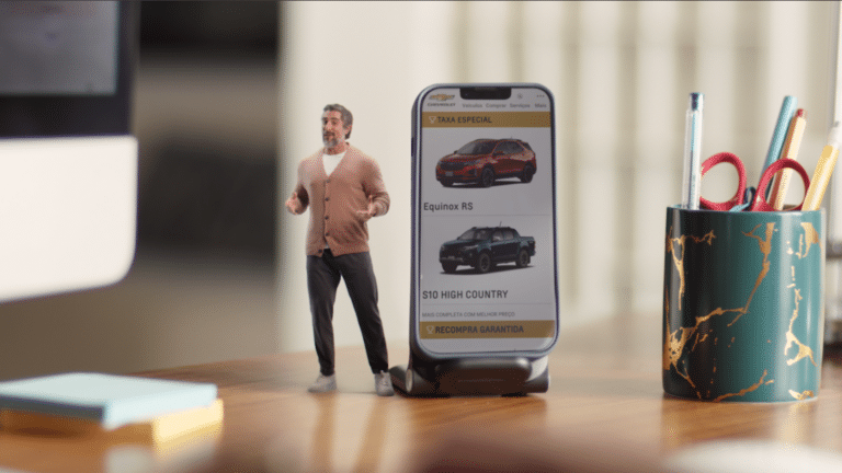 Chevrolet apresenta todas as vantagens de adquirir um Chevrolet zero km por meio de uma miniatura de seu embaixador, Marcos Mion.