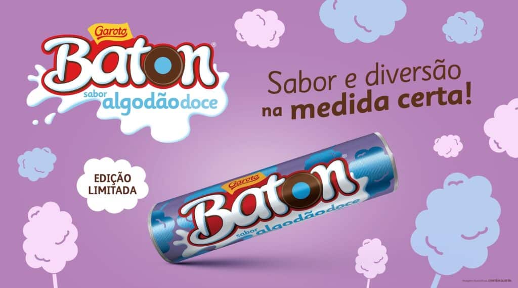 Baton lança edição especial com sabor de algodão doce