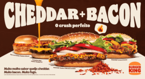Burger King anuncia ação que comunica a união de dois dos sabores mais amados pelos brasileiros no cardápio da marca.