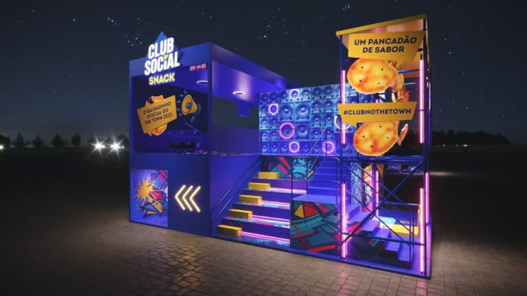 O The Town 2023 já começou, e conta com uma participação mais que especial de Club Social Snack, salgadinho da Mondelēz Brasil.