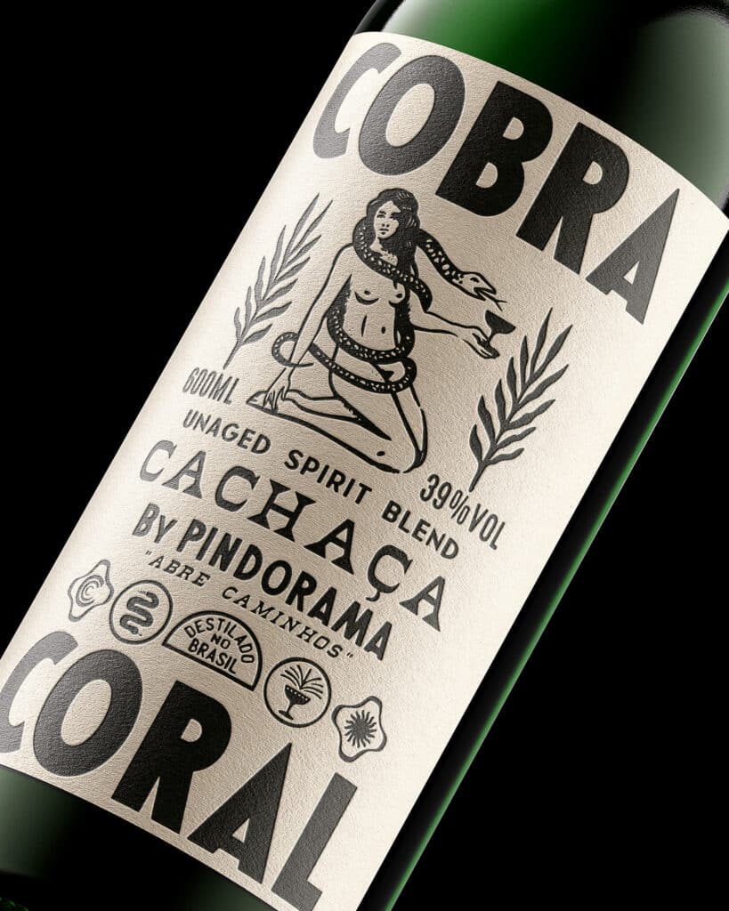 Cobra Coral é a nova cachaça premium da Pindorama