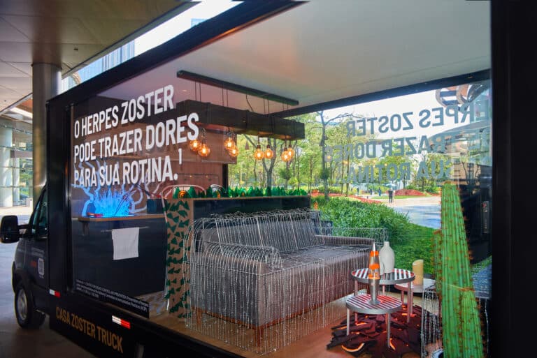 GSK apresenta a evolução da Casa Zoster, o Zoster Truck, a fim de conscientizar a população sobre o risco do herpes zoster em todo o país.