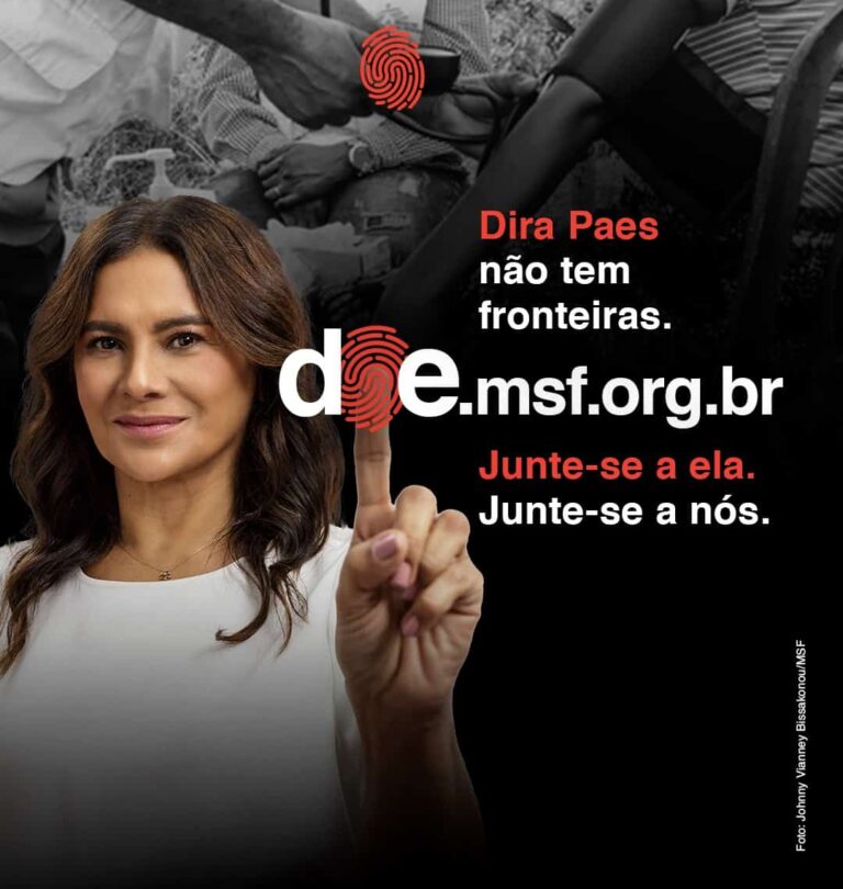 Brick, seguindo o conceito Eu Não Tenho Fronteiras, traz time de estrelas para a primeira campanha da agência, para Médicos Sem Fronteiras.