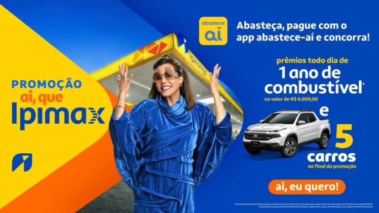 A Ipiranga, após campanha focada na linha de combustíveis Ipimax, decide agora levar ao público uma nova promoção nacional: "Ai que Ipimax".