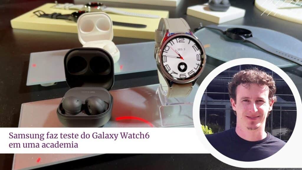Samsung apresenta as principais novidades e recursos de saúde da linha Galaxy Watch6 e Watch6 Classic em um evento realizado na Les Cinq Gym.