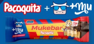 A Santa Helena Alimentos e a +Mu acabam de lançar a Mukebar Paçoquita, grande novidade no mercado de barras de proteínas.
