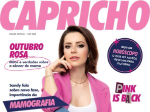 A Dasa lançou sua campanha para o Outubro Rosa de 2023 com dois ícones de gerações inteiras: a Revista Capricho e a cantora Sandy.