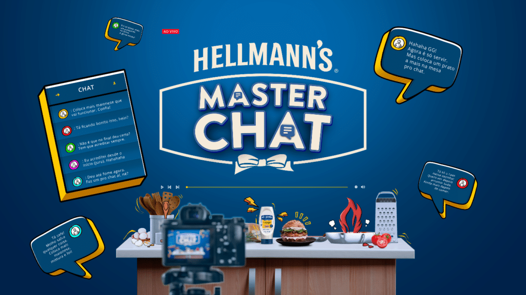 Hellmann’s, marca da Unilever, promove entre 26 e 31 de outubro a terceira edição da plataforma “Hellmann’s Masterchat”.