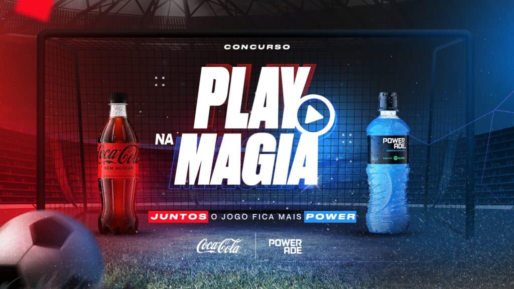 Batux promover encontro da magia de Coca-Cola com o poder de Powerade, na criação do concurso "Play na Magia".