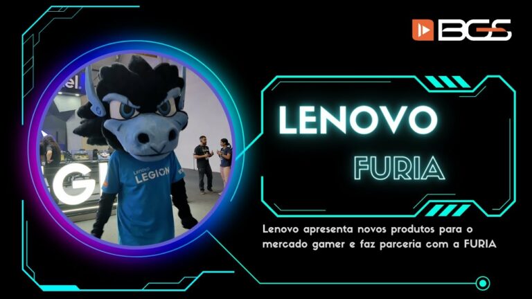 Desde 2018 a Lenovo está presente na BGS, com a Legion, linha de produtos gamer. Na feira, mostrando as novidades da linha, como o Legion Go.