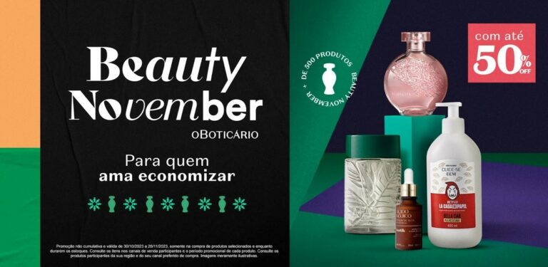 O Boticário anuncia, faltando um mês para a Black Friday, a chegada da Beauty Week, a maior promoção anual da marca.
