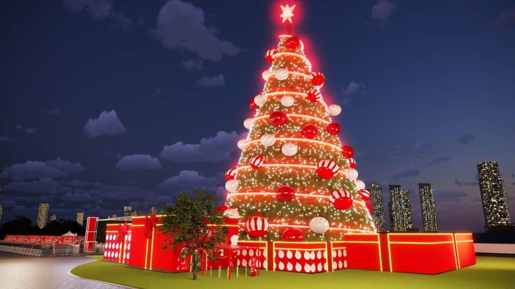 Ocorreu a festa de inauguração da Árvore de Natal da Coca-Cola FEMSA no Parque Villa-Lobos, que teve seu projeto desenvolvido pela TV1 Live.