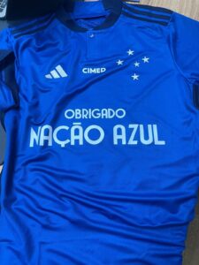 O Cruzeiro entrará em campo com uma camisa diferente: a Betfair cedeu seu espaço na camisa para homenagear o torcedor Celeste no Mineirão.