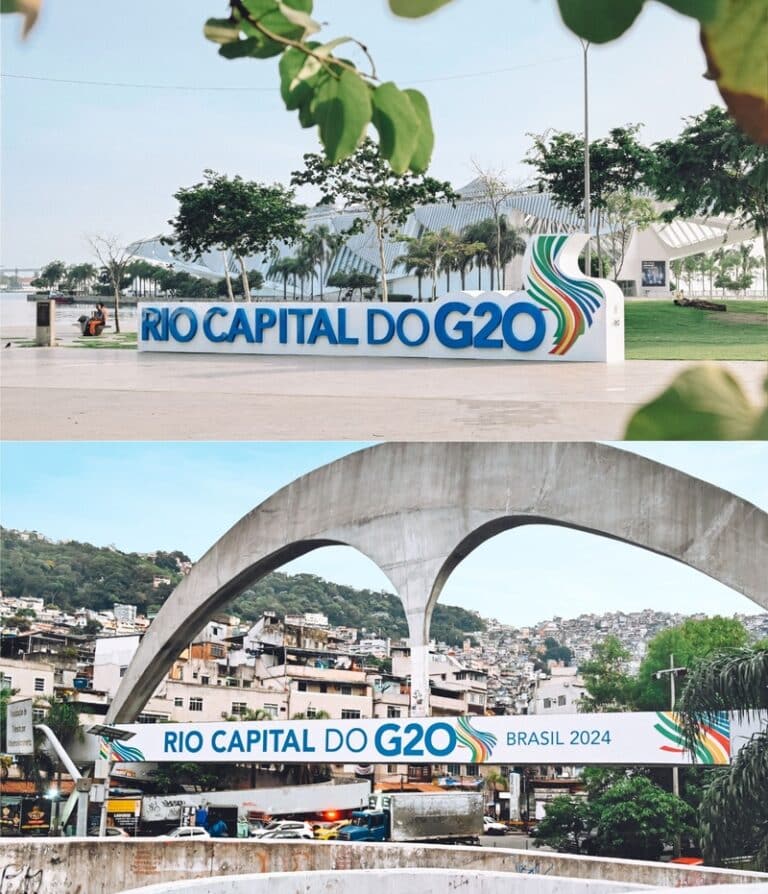 Binder cria uma campanha para anunciar a novidade à população do Rio de Janeiro sobre a formalização da passagem da presidência do G20.