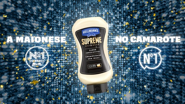 A Hellmann’s estará presente no Camarote Nº1 em mais um Carnaval, ajudando os foliões a recarregarem as energias com mais sabor e cremosidade.