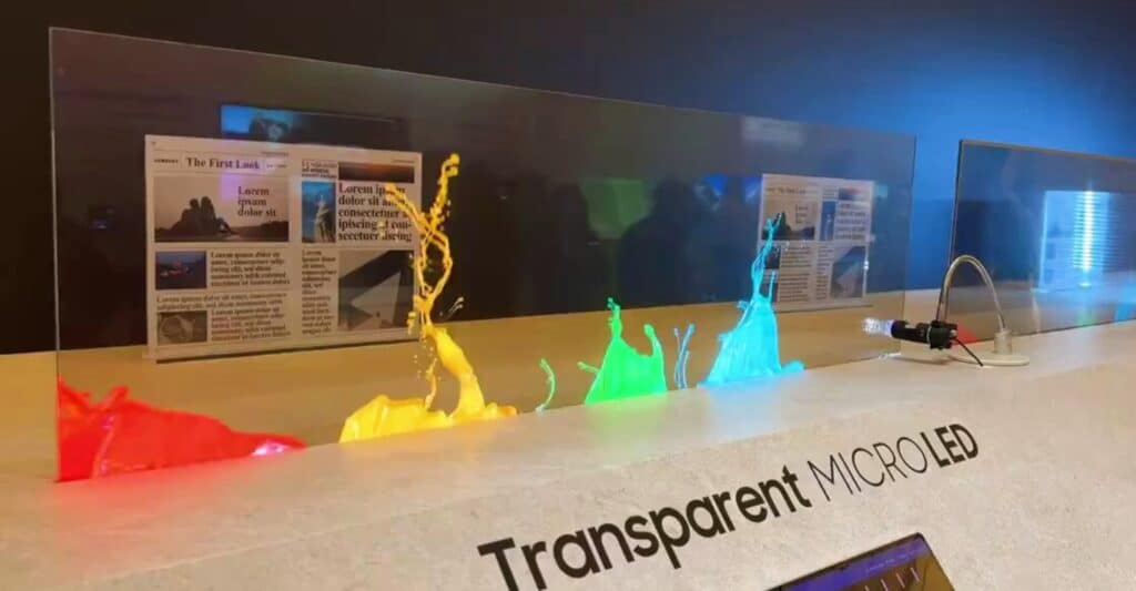 CES 2024 - Samsung apresenta novo display MICRO LED transparente