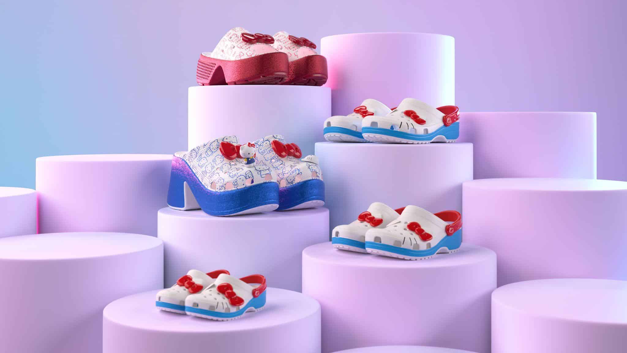 Crocs celebra 50 anos da Hello Kitty com nova coleção