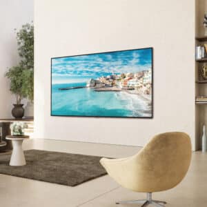 Na compra de uma TV LG OLED evo 77" ou maior, o cliente ganhará um Sound Bar LG SC9S; e ao adquirir a TV LG OLED 65" ou a Smart TV 70'' ou maior, o cliente ganha uma Smart TV LG 32"¹.