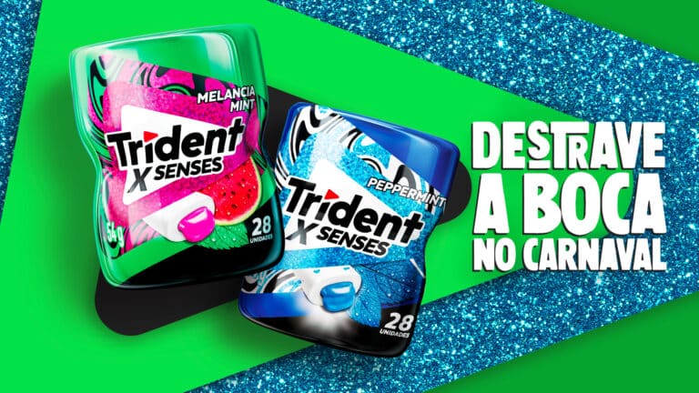 A Trident estreia campanha para o carnaval, a maior festa do país, continuando o grande sucesso da ação do ano passado.